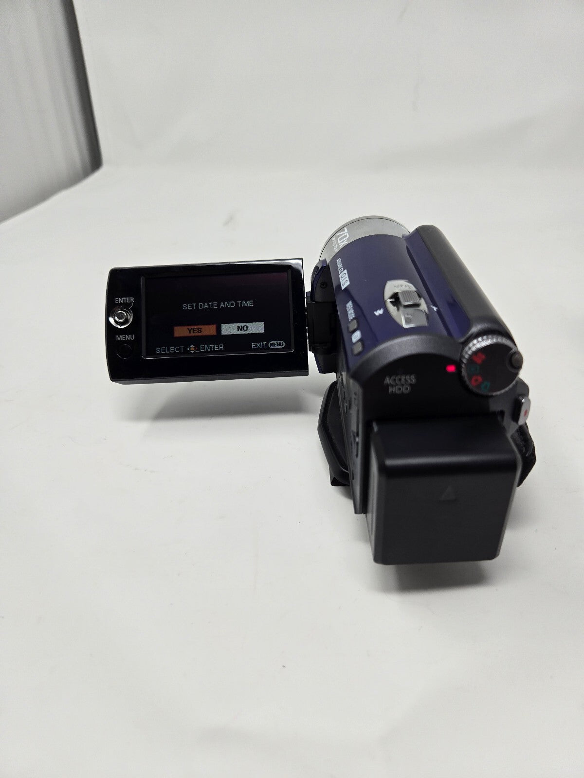Panasonic SDR-H80 Blue Digital Camcorder | 60GB HDD, 70x Optical Zoom, Tested