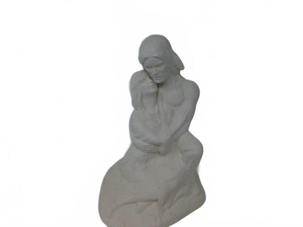 Vintage Providence Mold Native American Couple Bisque Ready To Paint [COPY]