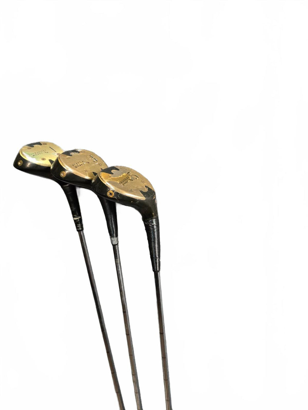 Vintage Persimmon Genuine U.S.A. Golf Clubs Set of 3
