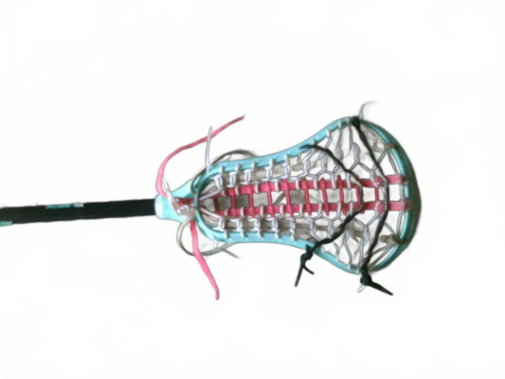 STX Lacrosse Complete Stick with Pink and Turquoise Design YOUTH