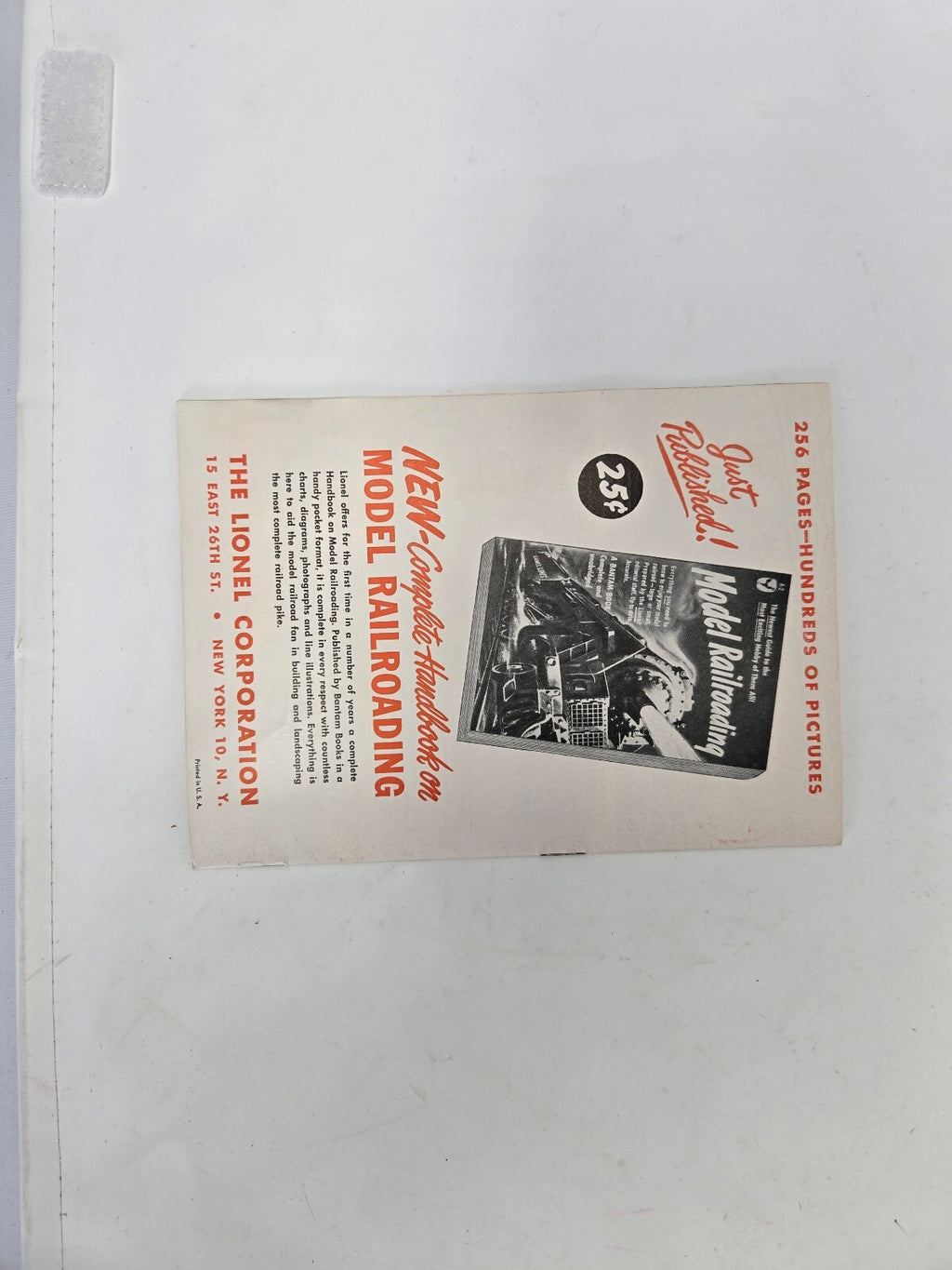 Vintage Lionel Trains Instruction Manuals and Transformer Guide