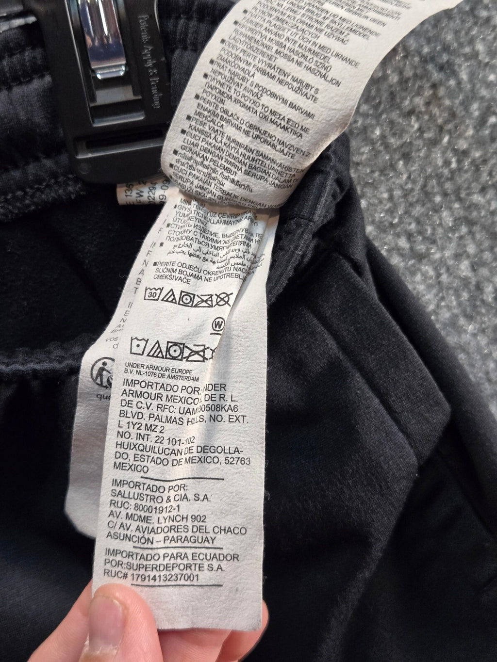 Under Armour Black Athletic Jogger Pants with Logo YM