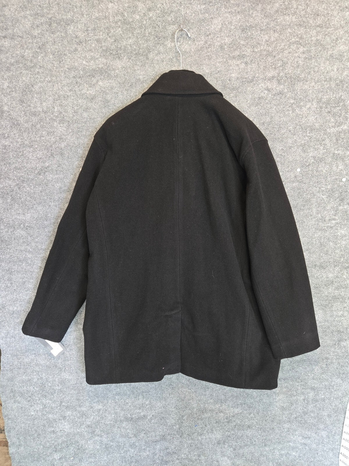 Kenneth Cole New York Mens Wool Blend Car Coat Zip Bib Jacket Black NWT XXL