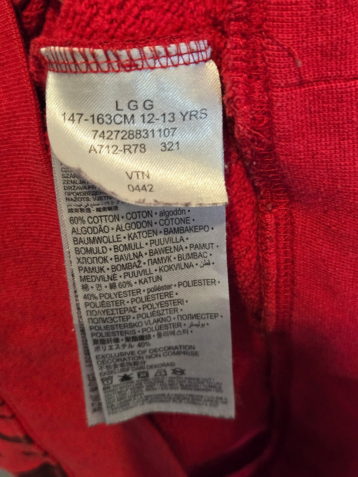 Nike Air Jordan Essentials All-Over Print Fleece Pullover Hoodie Red Black YLG