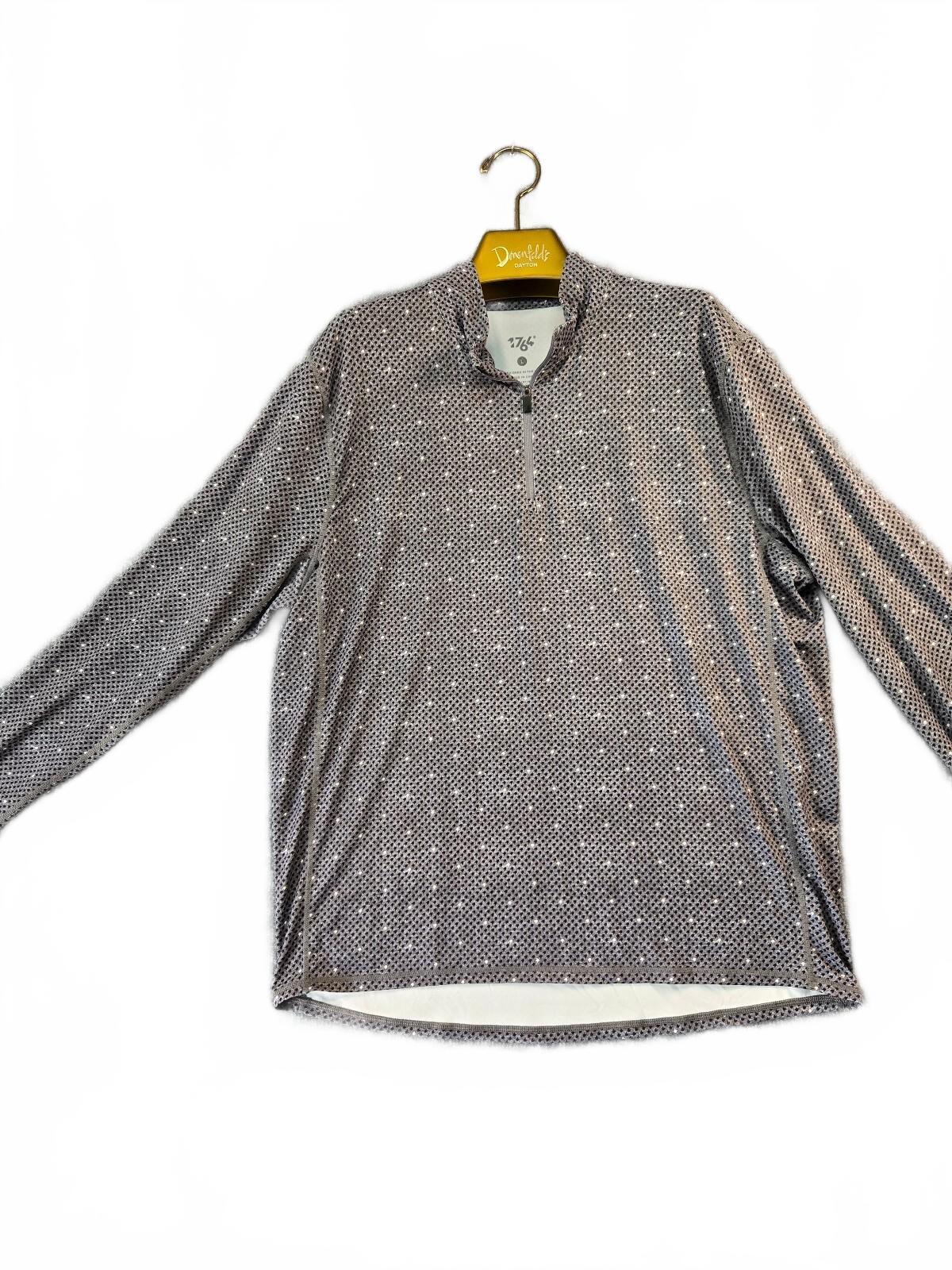 1764 Men's Long Sleeve Quarter-Zip Pullover Shirt Size Large