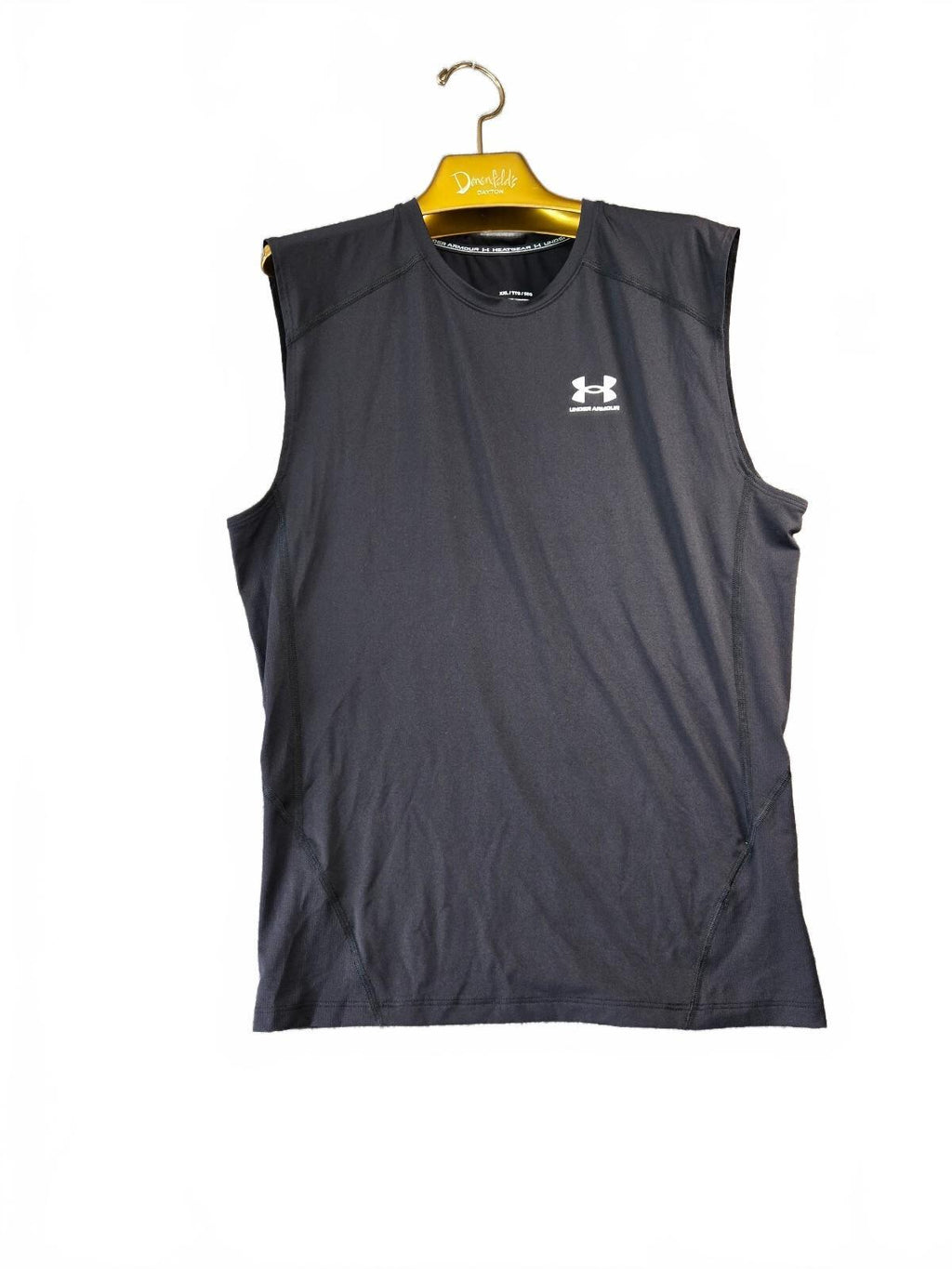 Under Armour HeatGear Sleeveless Compression Shirt XXL Black