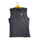 Under Armour HeatGear Sleeveless Compression Shirt XXL Black