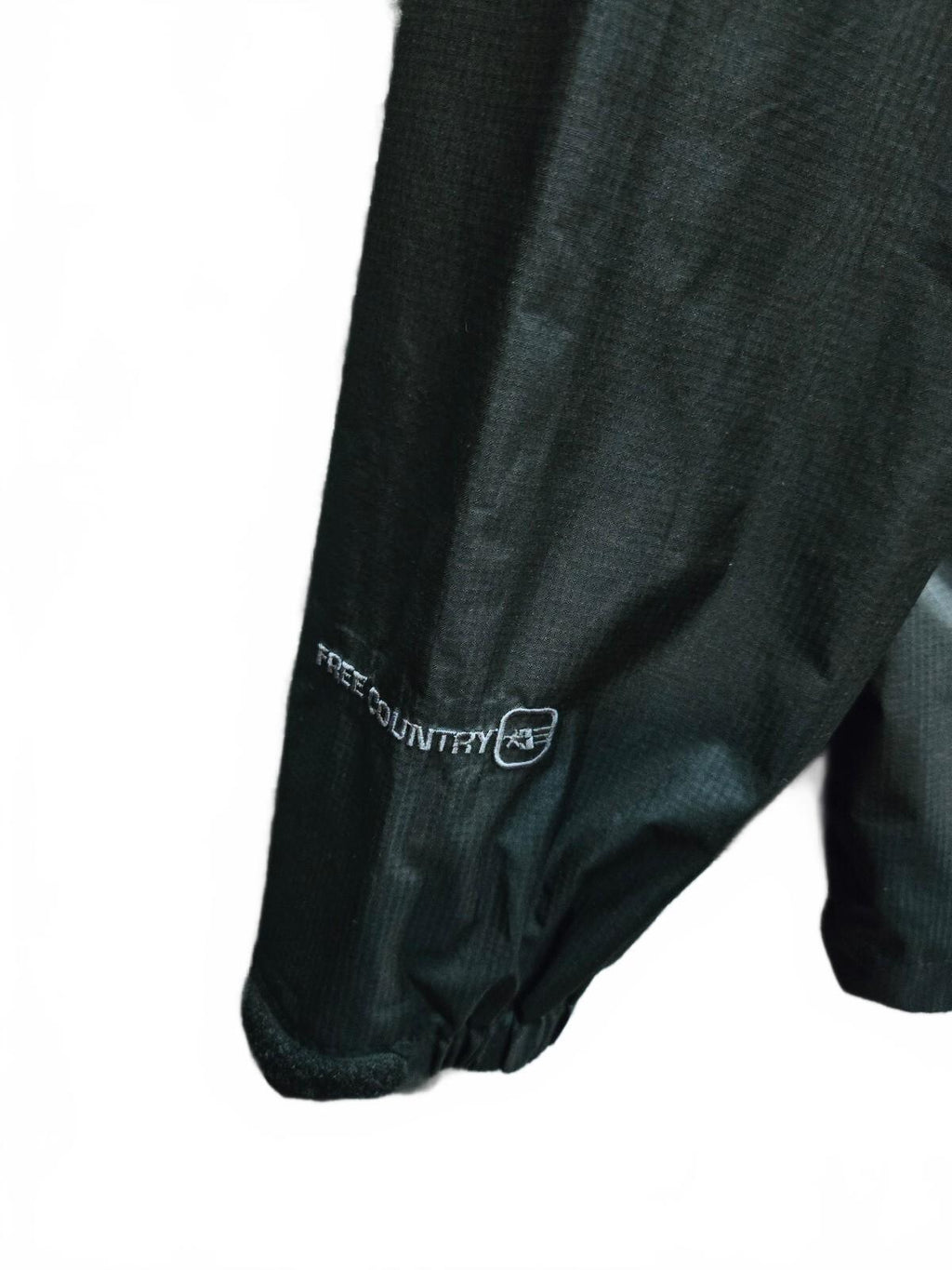 Free Country Men's X20 Waterproof Series Hooded Rain Jacket, Black, Size Medium