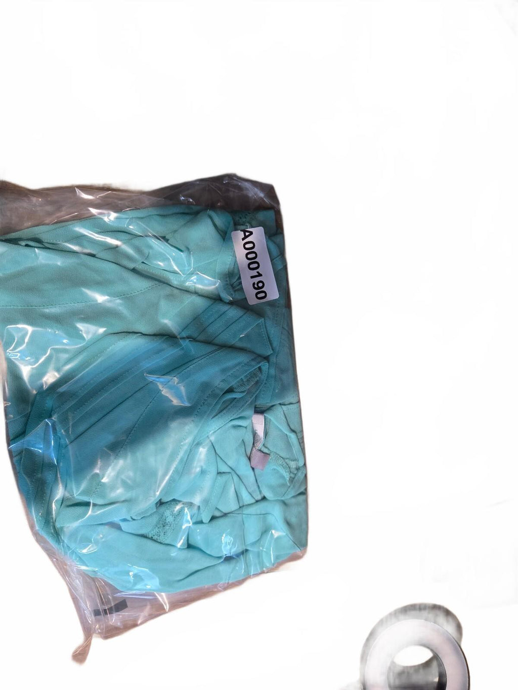 NY Collection Mint Green Sleeveless Blouse Pleated Lace Trim Top Size Large