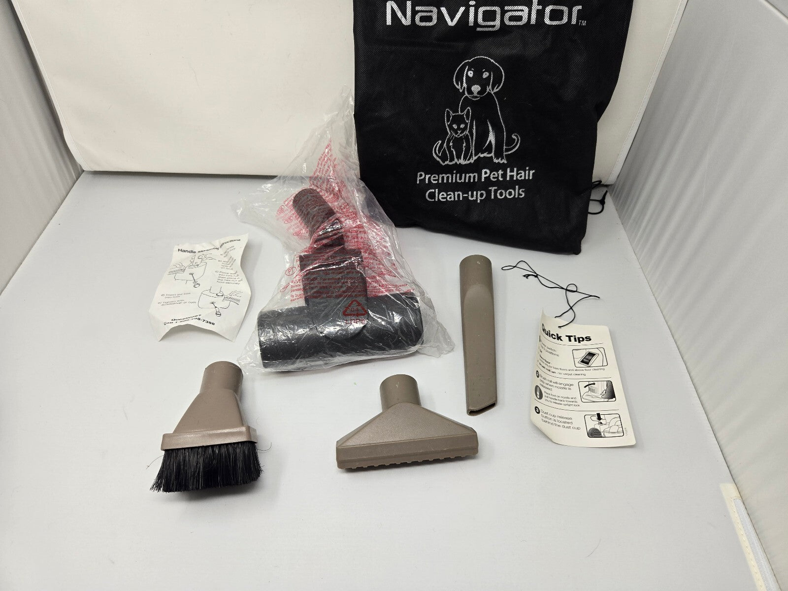 Shark Navigator Premium Pet Hair Clean-Up Tools Vacuum Attachment Kit & Bag
