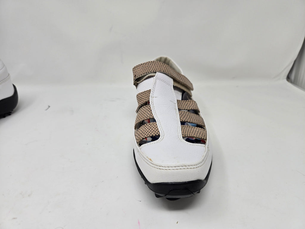 FootJoy LoPro Collection White and Tan Golf Shoes Size 8.5 M