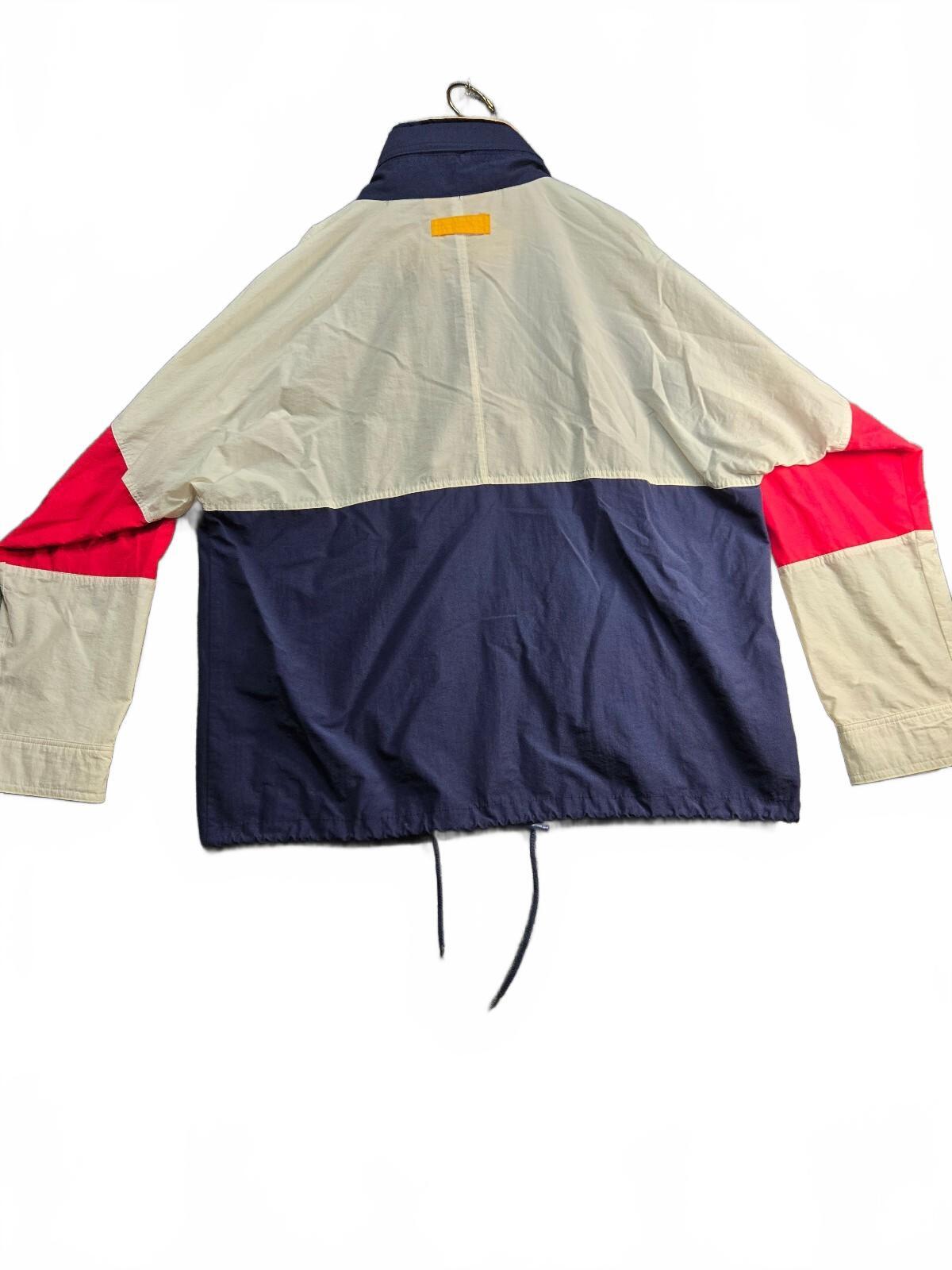 Vintage 90s Izod Colorblock Hooded Windbreaker Jacket Men's Large Hong Kong