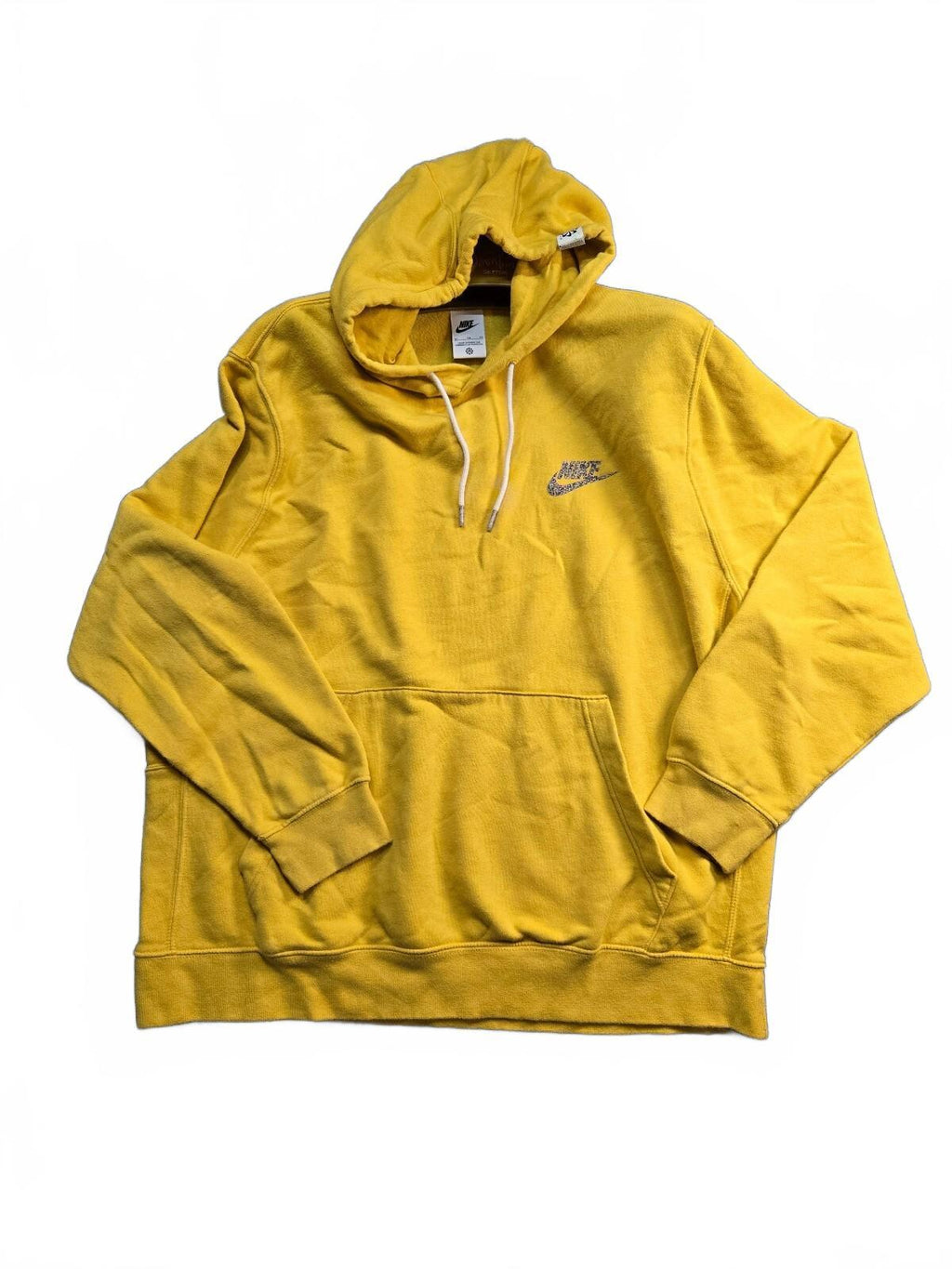 Nike Yellow Hoodie Sweatshirt Size XL