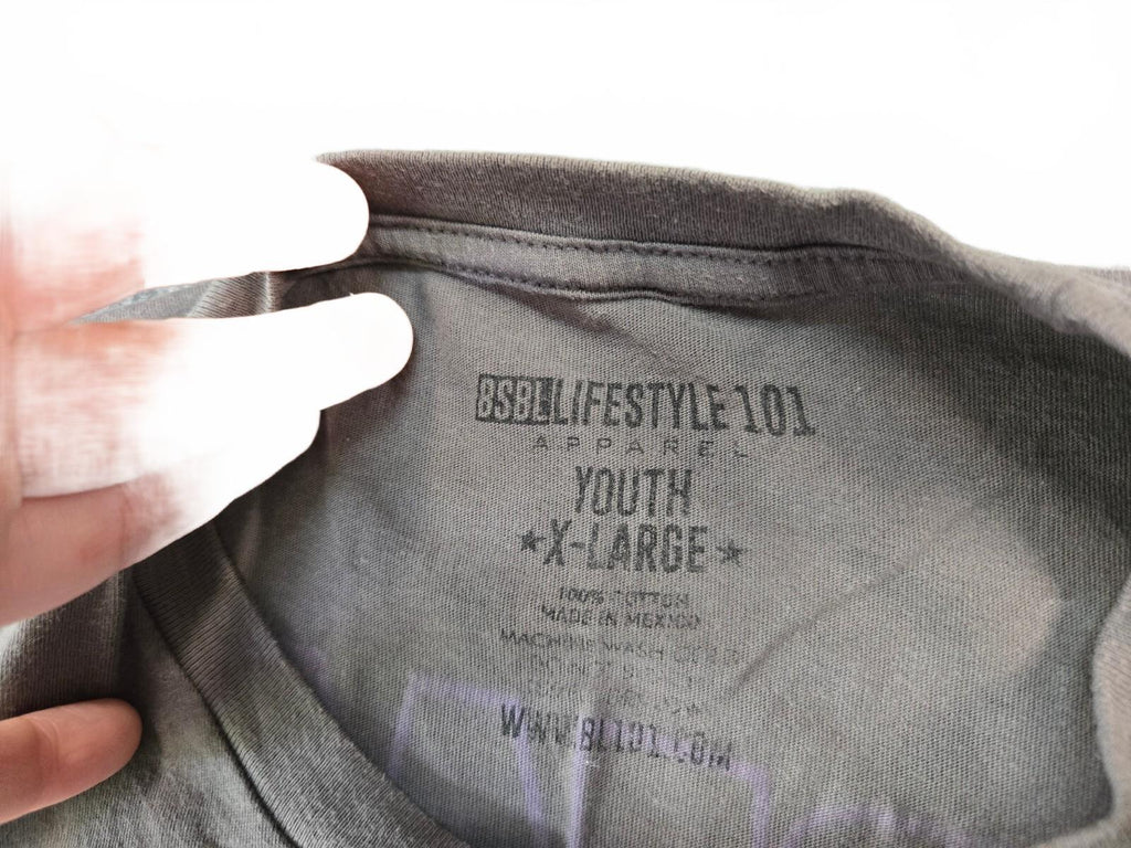 BSBLifestyle 101 Youth X-Large Gray Graphic T-Shirt