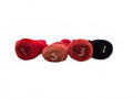 Mixed Lot of 4 Golf Club Headcovers - 3 Vintage Red Fuzzy Pom-Pom Socks & 1 Adam