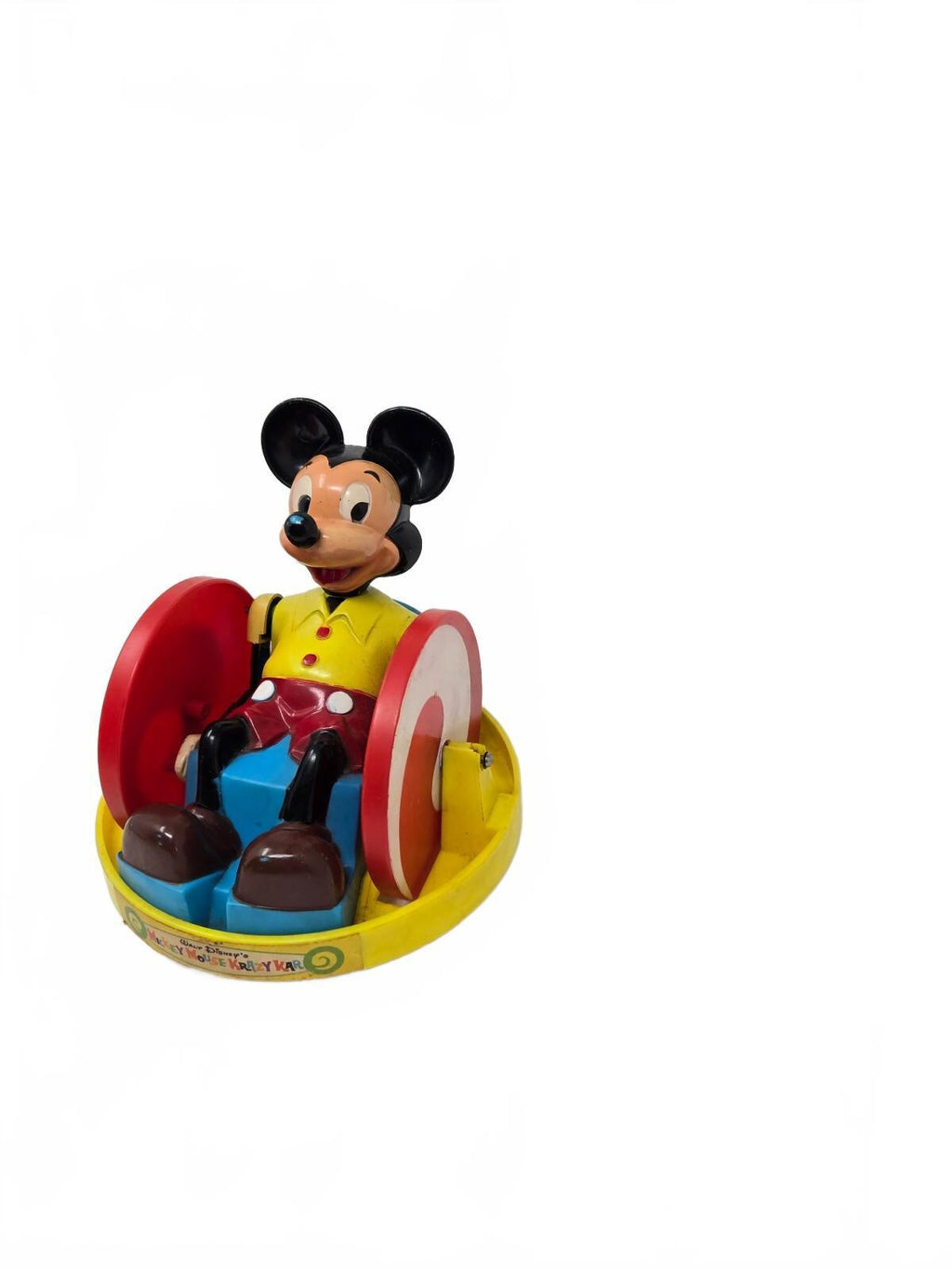Vintage 1960s Louis Marx & Co Mickey Mouse Krazy Kar Battery- Operated Toy