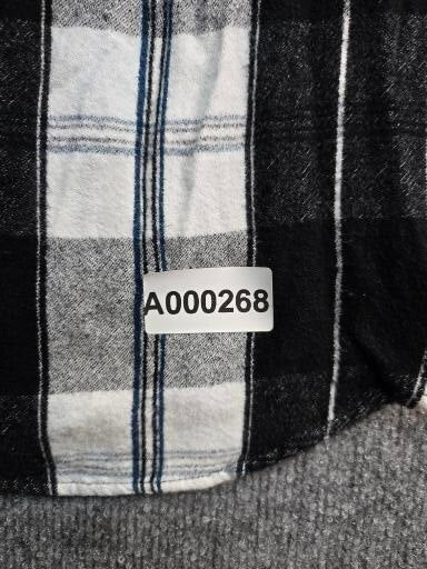 Lane Bryant Black and White Plaid Button-Up Shirt with Chest Pockets XL