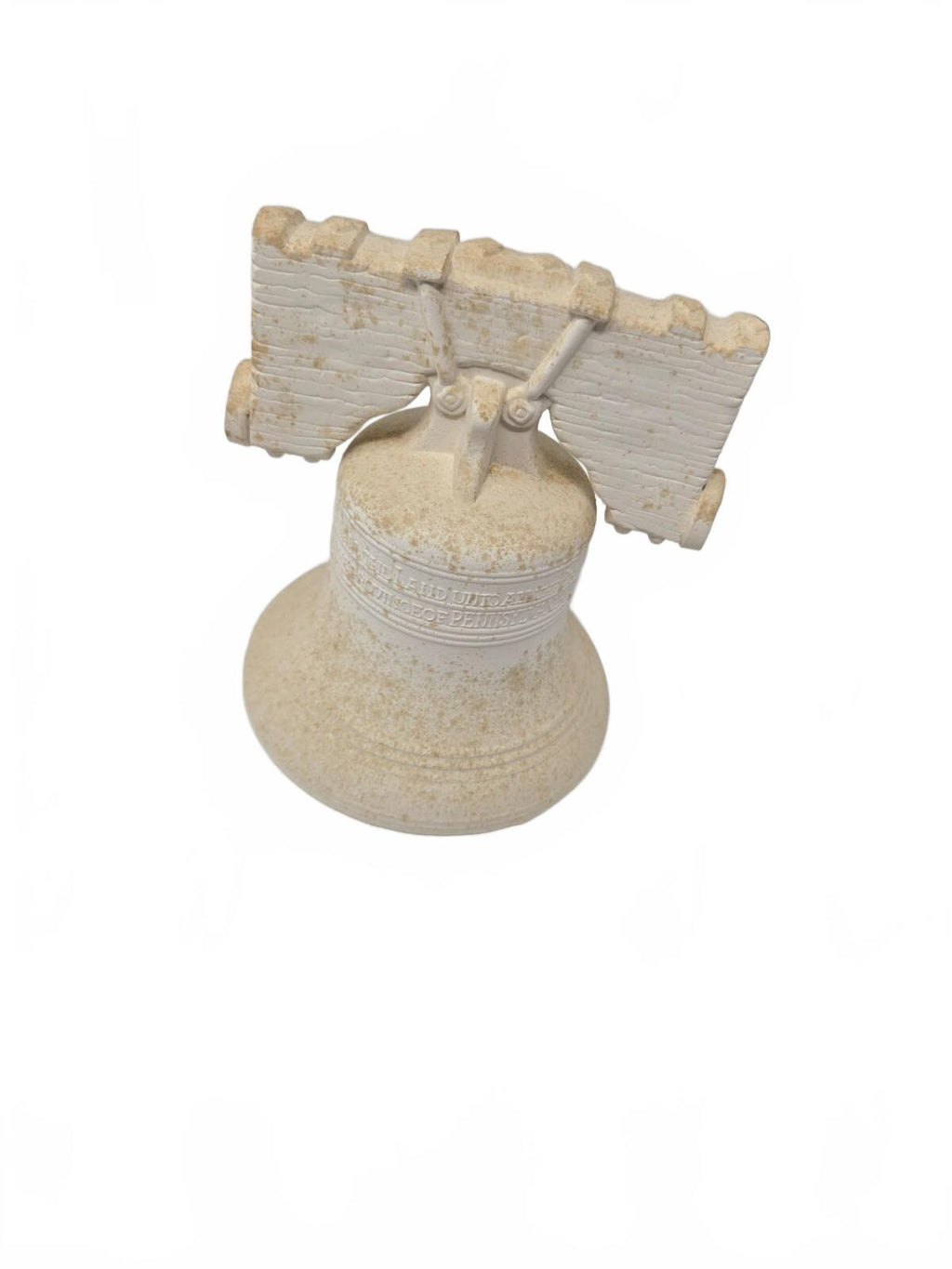 Ceramic Bisque Liberty Bell Piggy Bank, Patriotic Duncan Philadelphia 1776