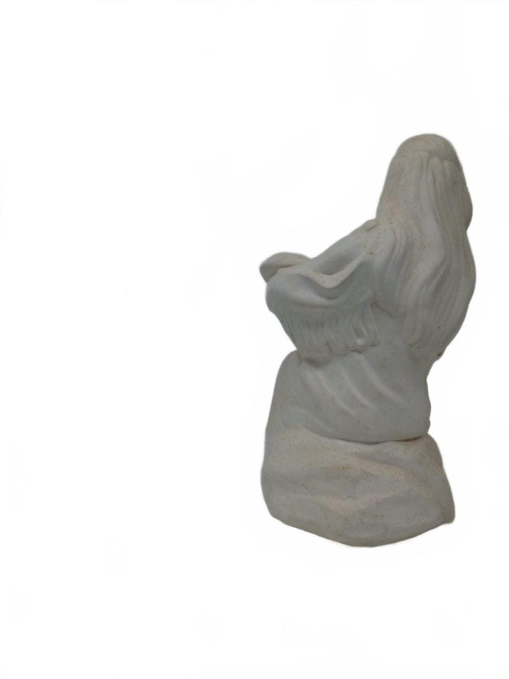 Vintage Atlantic Mold Native American Woman Bisque Figurine 10" Ready to Paint