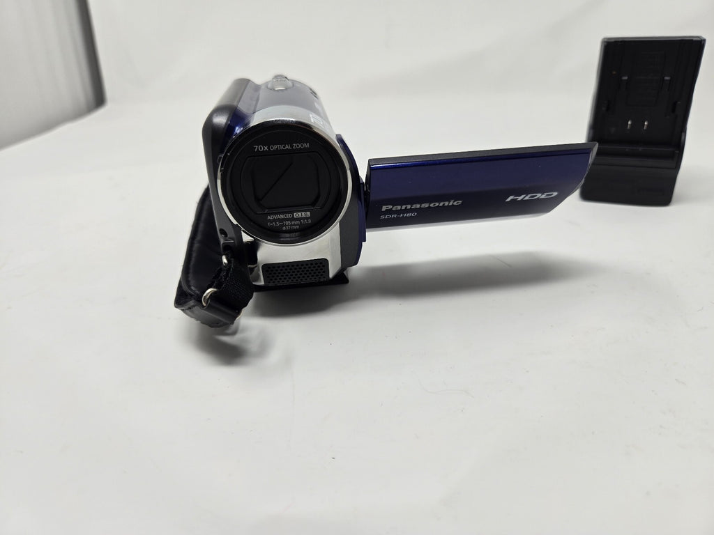 Panasonic SDR-H80 Blue Digital Camcorder | 60GB HDD, 70x Optical Zoom, Tested