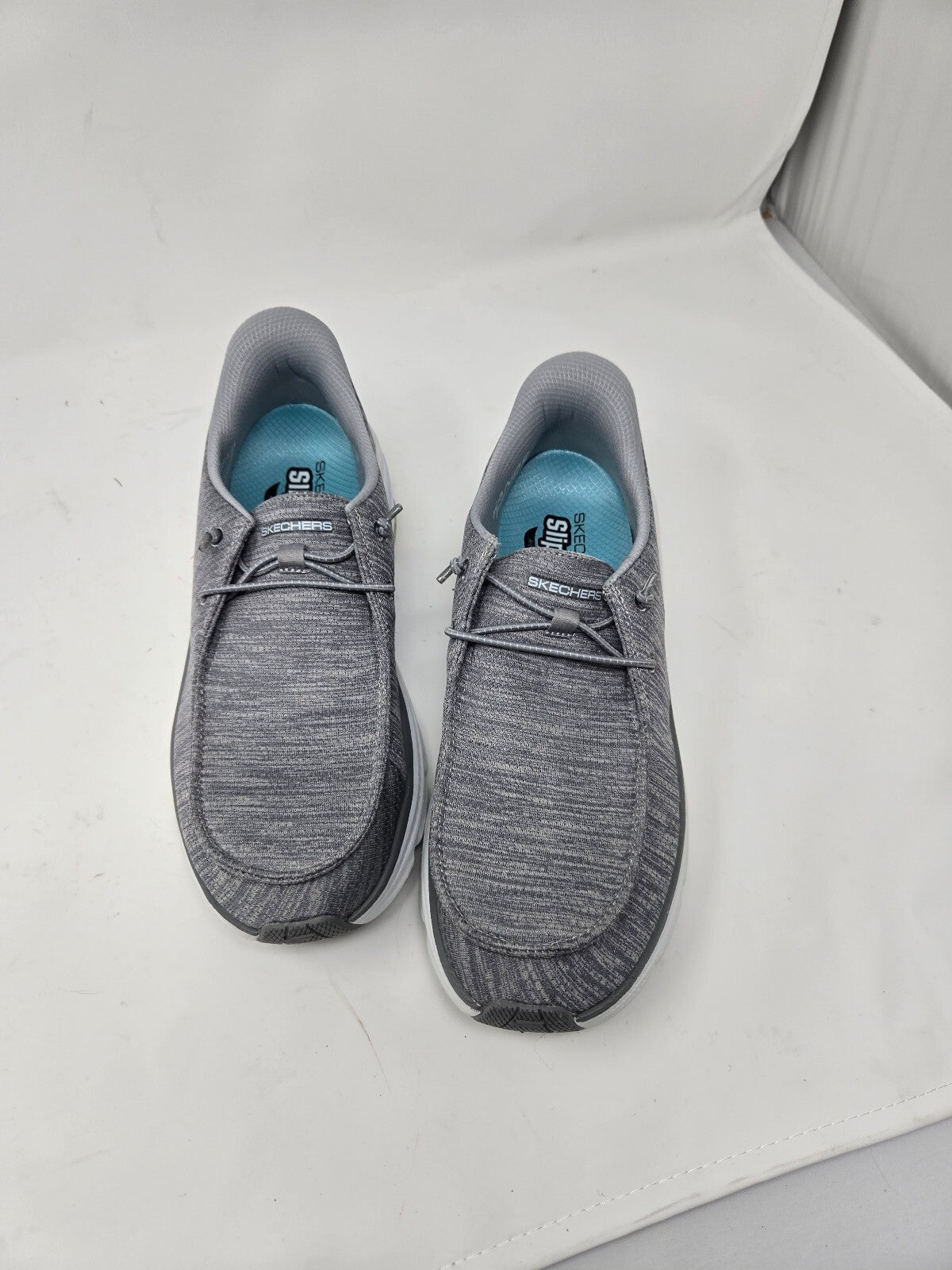 Skechers Max Cushioning Slip-On Sneakers in Gray, Size 9.5