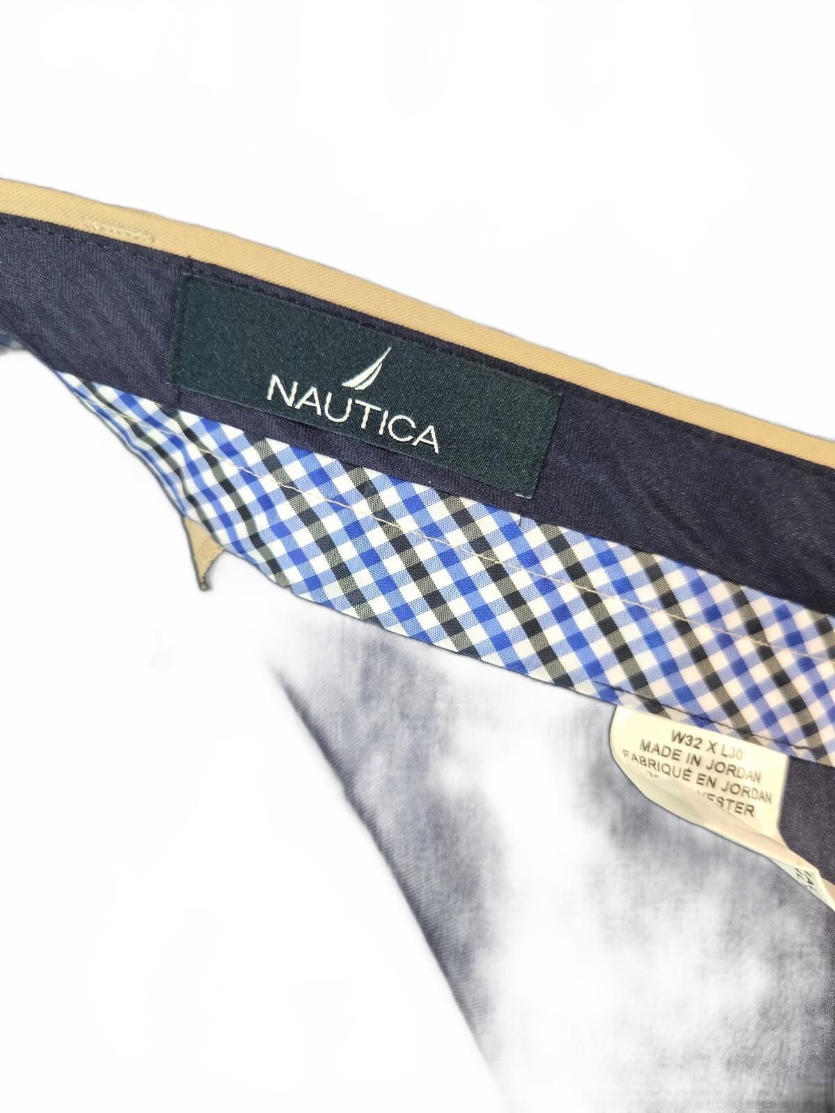 Nautica Beige Khaki Dress Pants with Flat Front