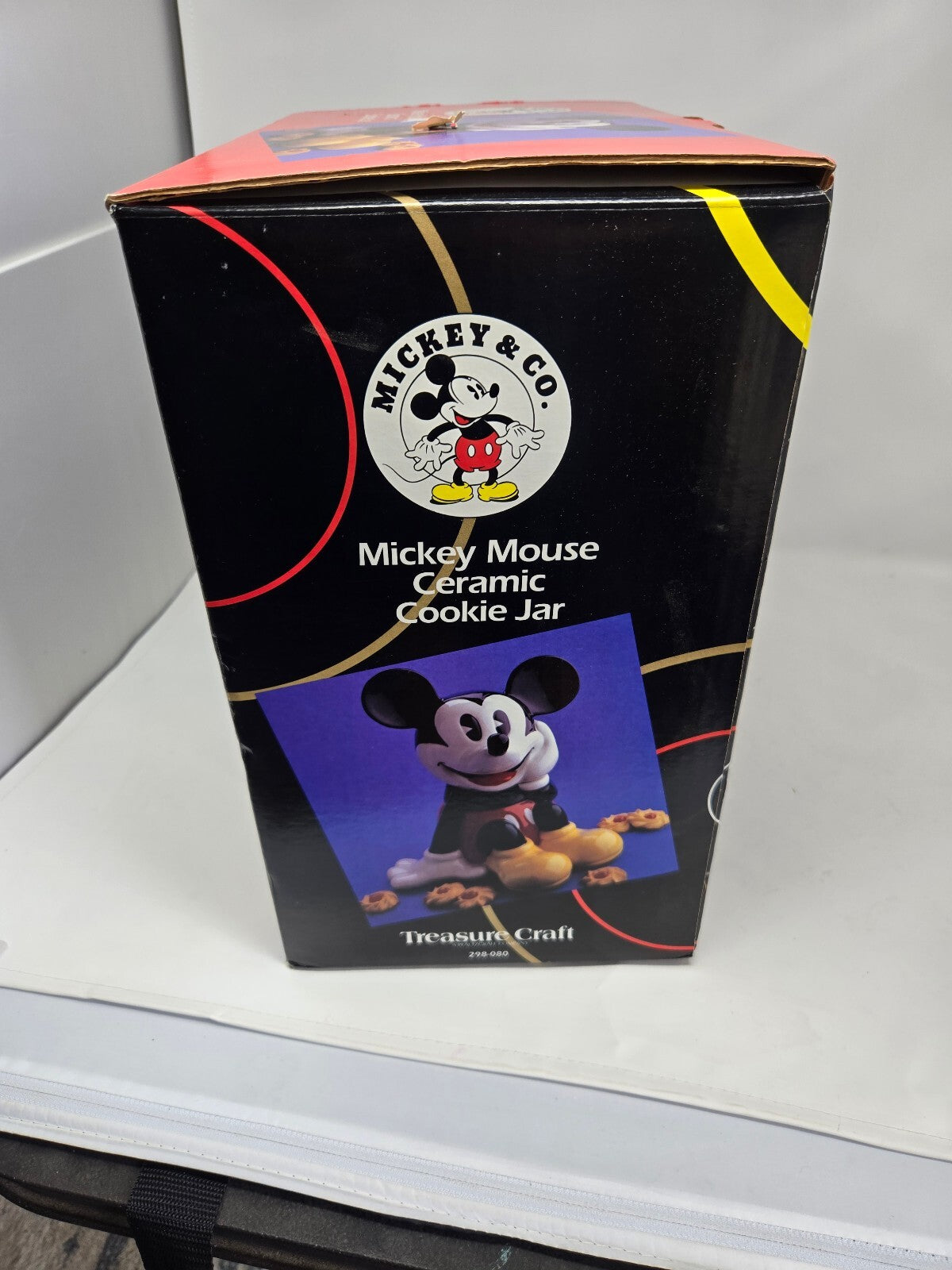 1990s Treasure Craft Mickey Mouse Ceramic Cookie Jar NIB