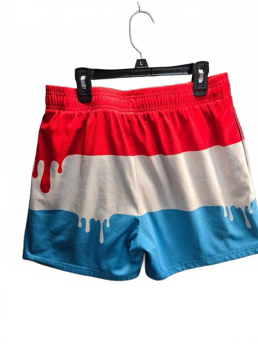 Baseball Lifestyle 101 Adult Small Drip Print Mesh Basketball Shorts