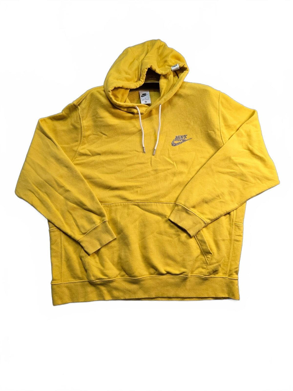Nike Yellow Hoodie Sweatshirt Size XL