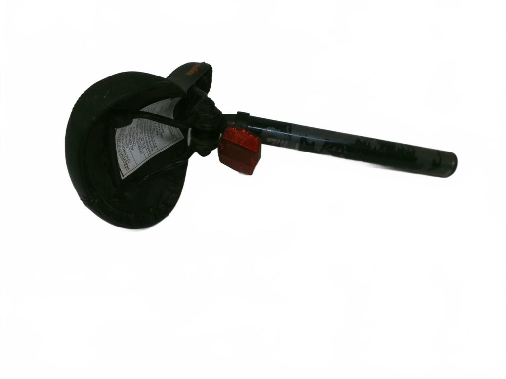 Mongoose Black and Orange Bicycle Saddle Seat With Post and Reflector
