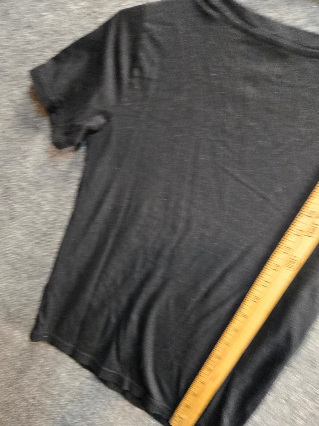 Champion Black Short Sleeve T-Shirt with Vertical Logo YM