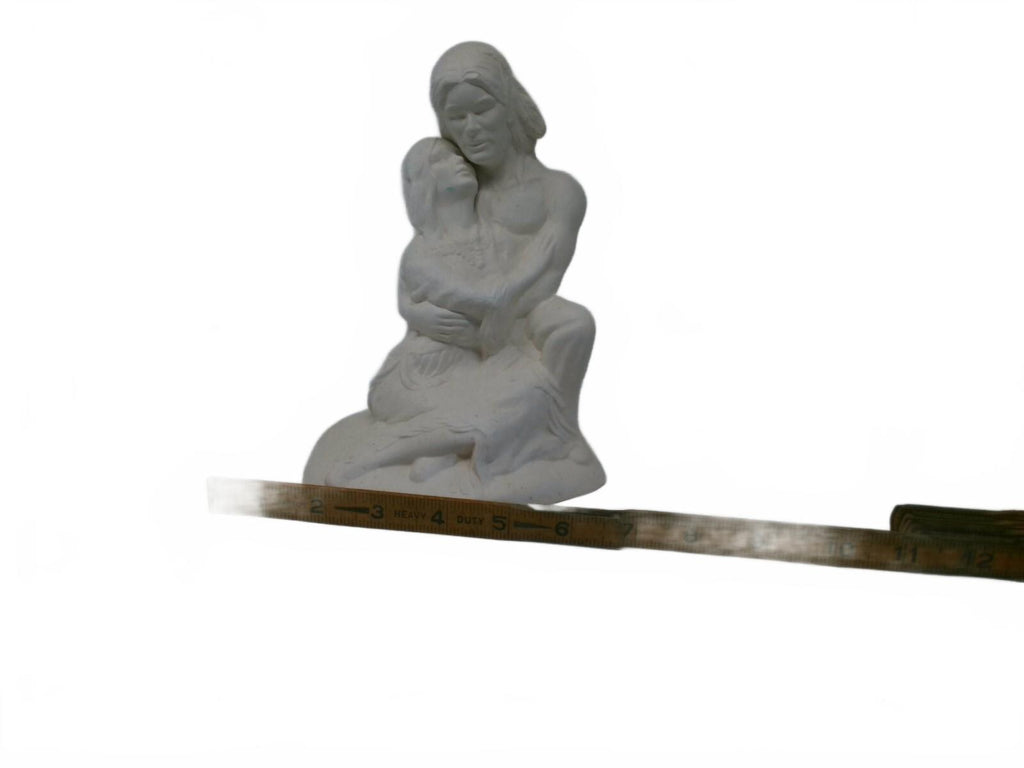 Vintage Providence Mold Native American Couple Bisque Ready To Paint