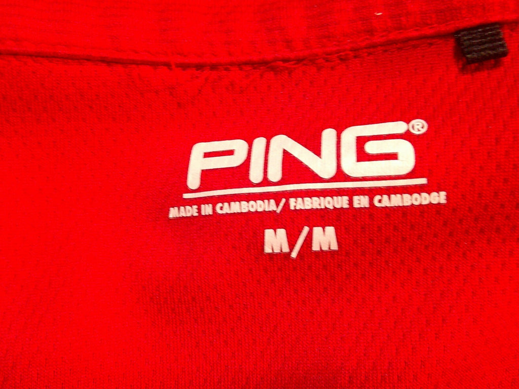 PING Men's Red Long Sleeve SensorCool Performance Shirt Medium