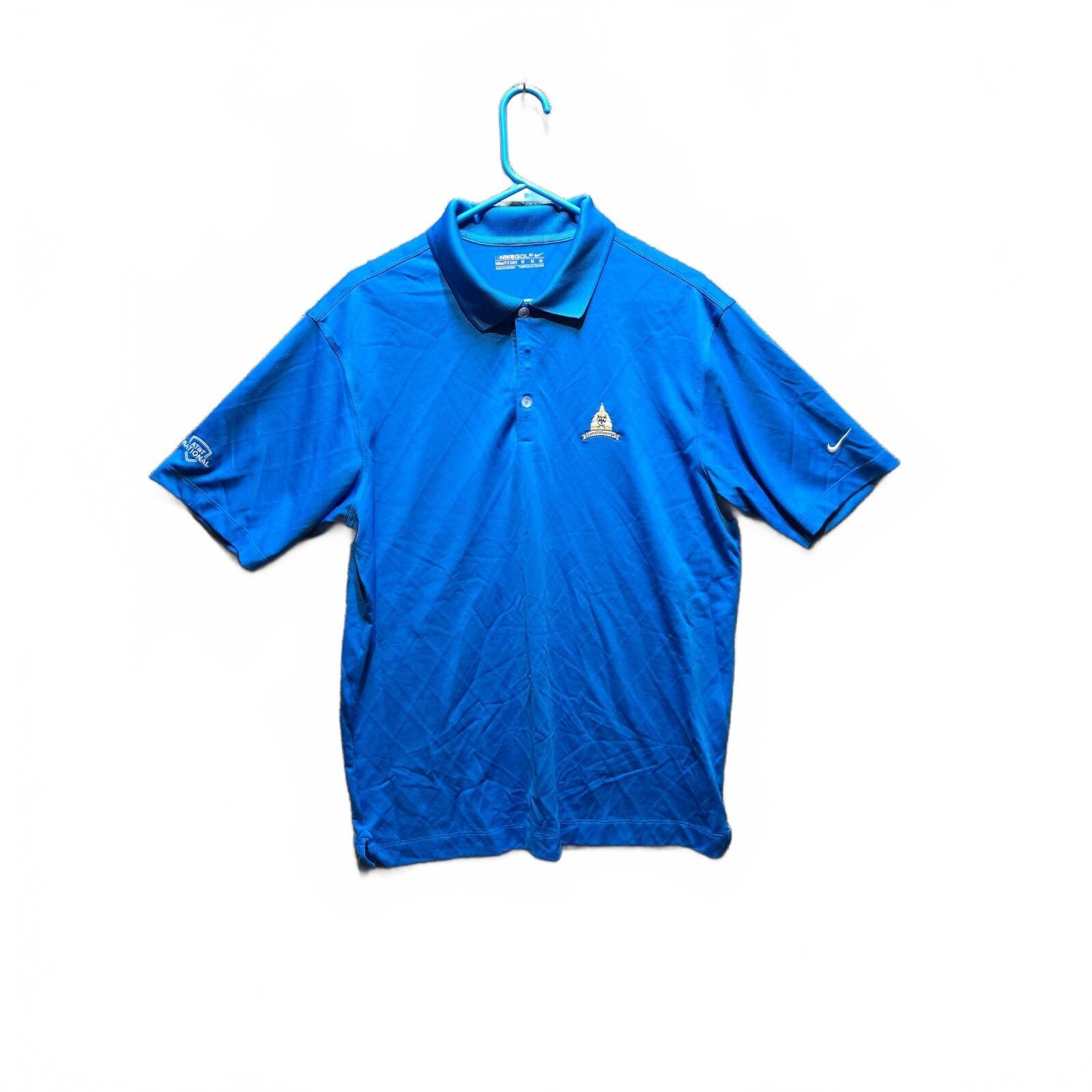 Nike Golf Men's Congressional Country Club AT&T National Dri-FIT Polo Blue XL