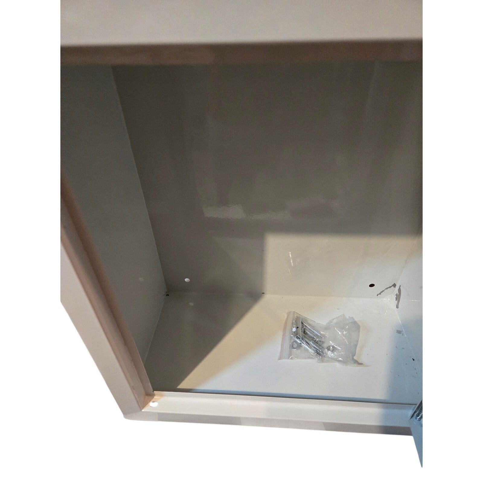 Wall-Mounted AED Cabinet with Lock and Clear Window
