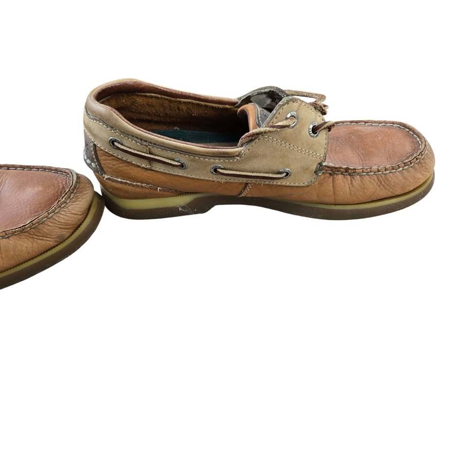 Sperry Top-Sider Authentic Original Men's Two Tone Brown Leather 2-Eye Boat 9.5