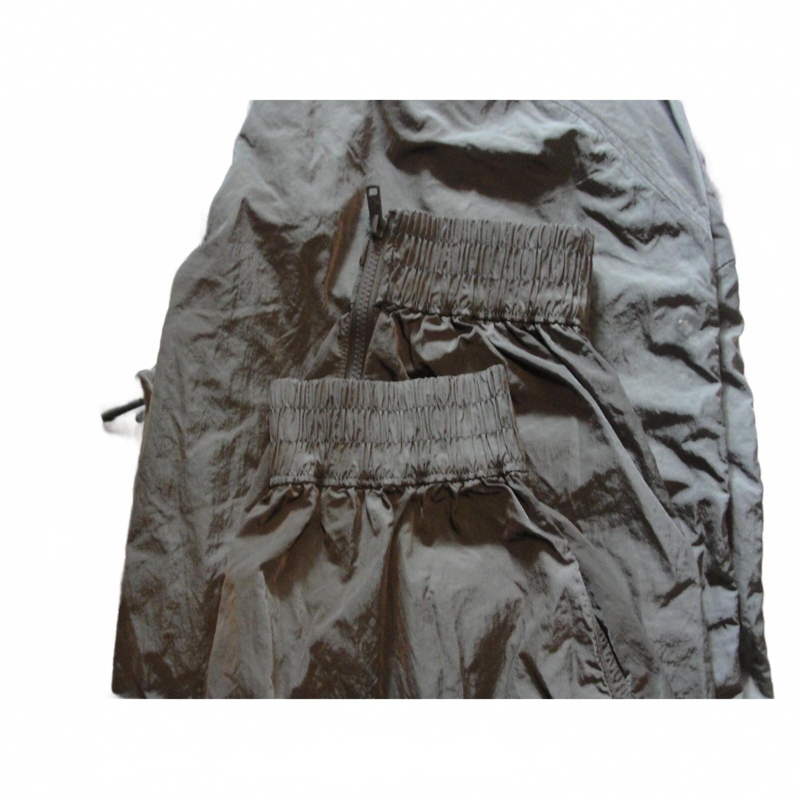 YPB Your Personal Best Gray Elastic Waist Drawstring Windbreaker size xs