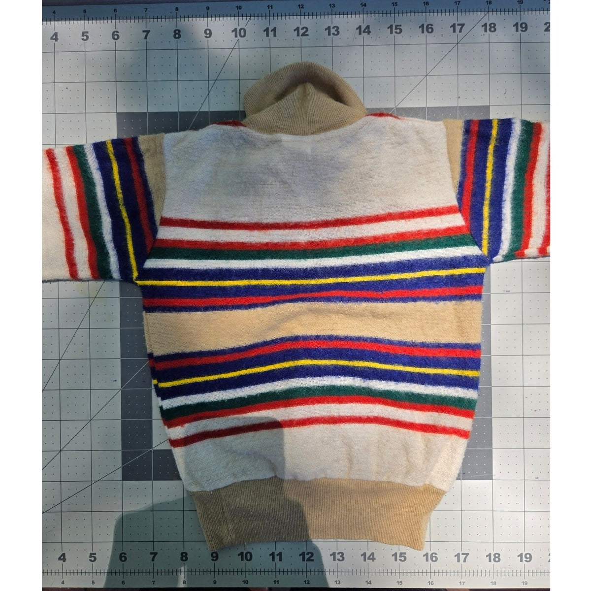 Vintage 80s Toddler Striped Polo Sweater Size 4T - Multi Primary Color Knit