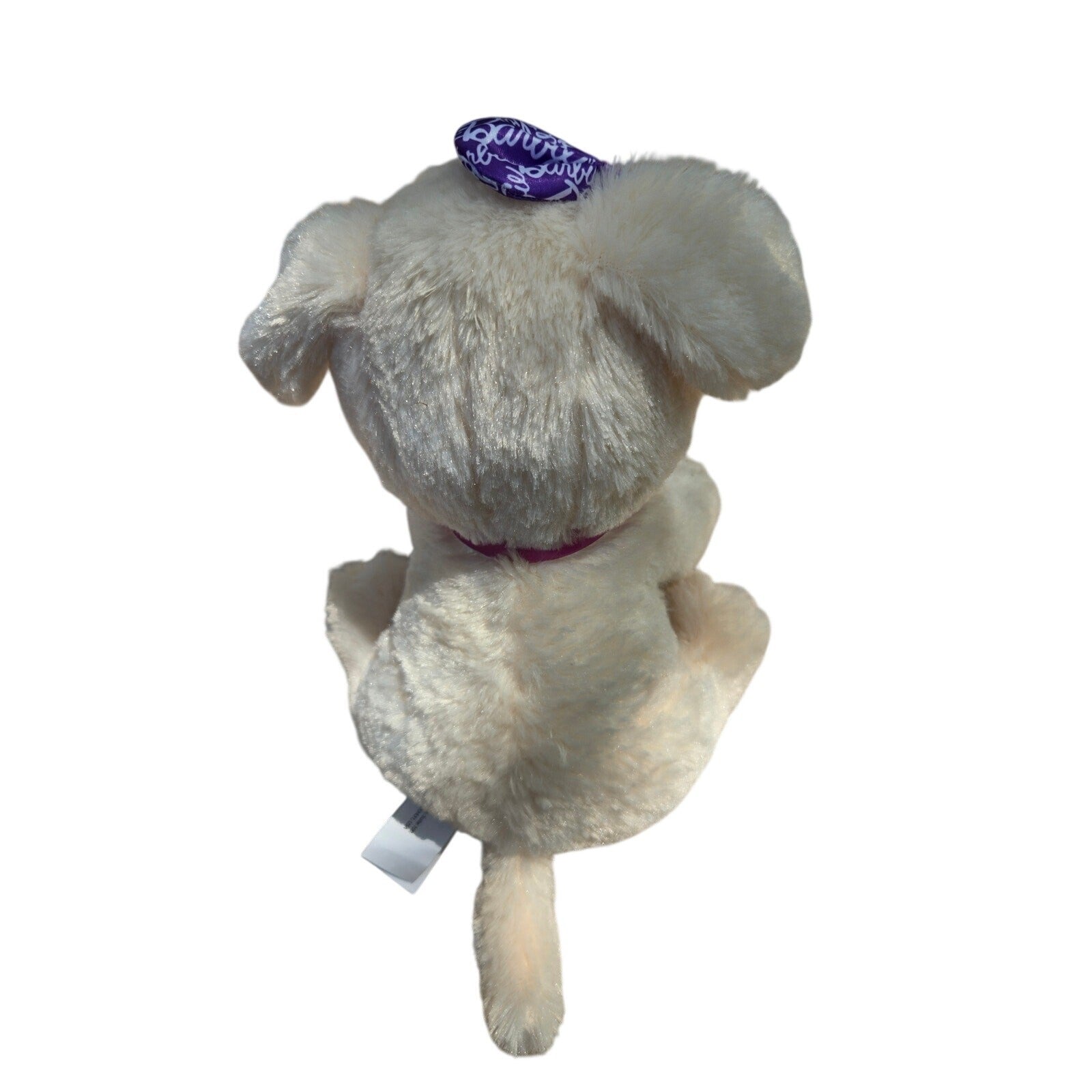 Barbie Just Play Kiss & Care Pet White Interactive Puppy Dog Plush Heart collar