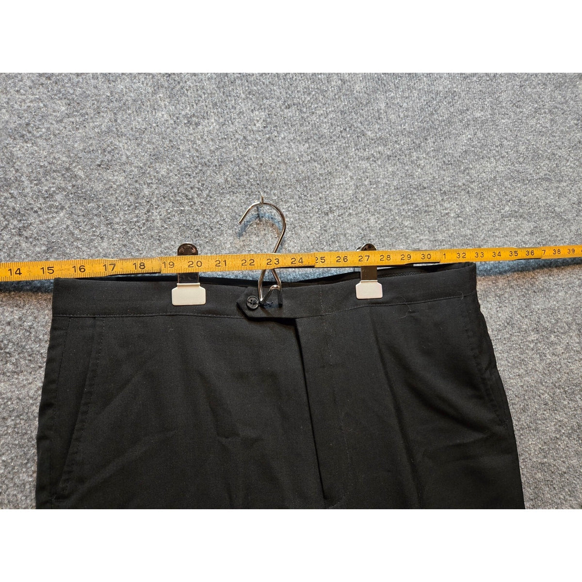 Vintage 70s Sansabelt Ltd Jaymar-Ruby Black Trousers Dress Slacks  31 x 37