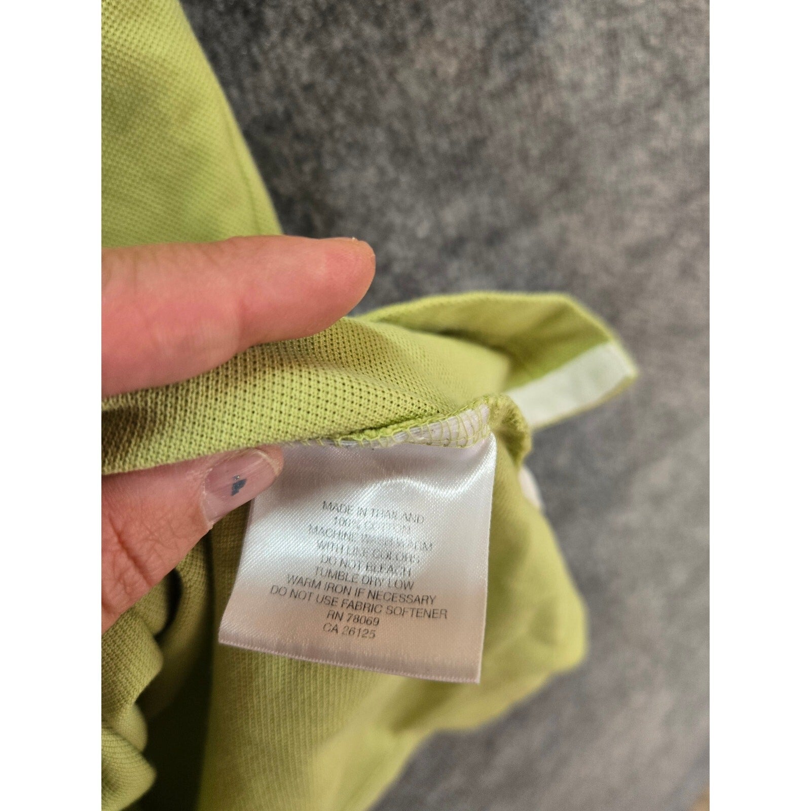 Ashworth Mens Lime Green Short Sleeve Polo Embroidered Golfer Logo 2-Button