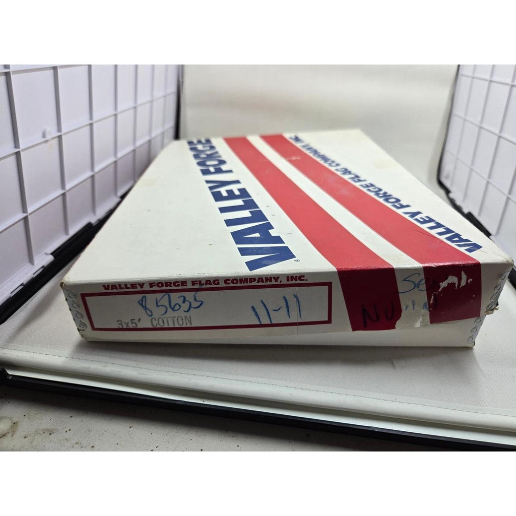 Vintage Valley Forge American Flag with Original Box and Certificate of Authenticity - Flown on U.S.