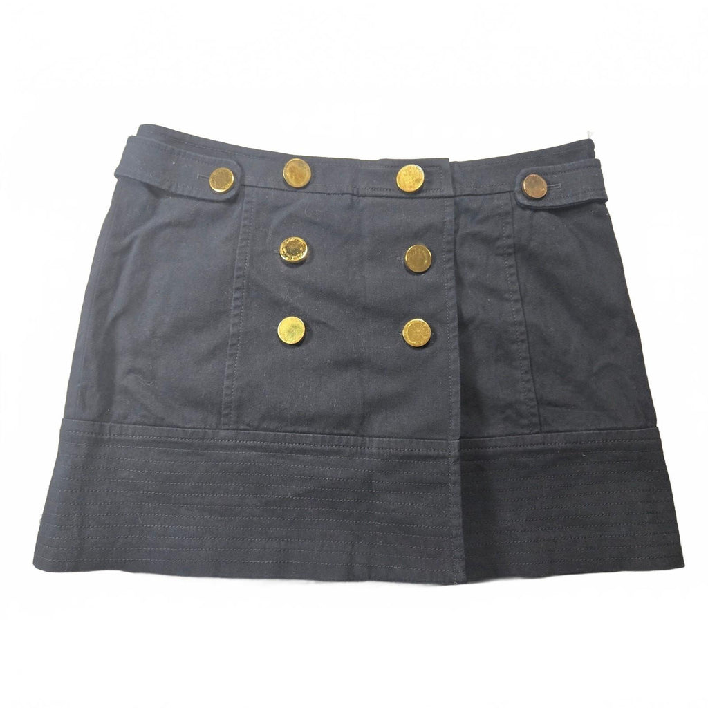 Boston Proper Black Military Button Pencil Skirt Size 12