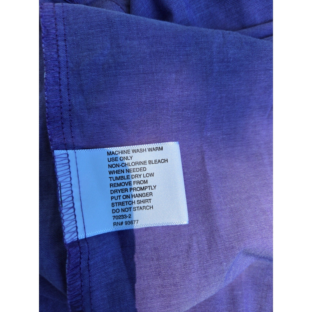 JF-J Ferra Men's XL Purple Slim Fit Dress Shirt - Long Sleeve, Stretch Fabric