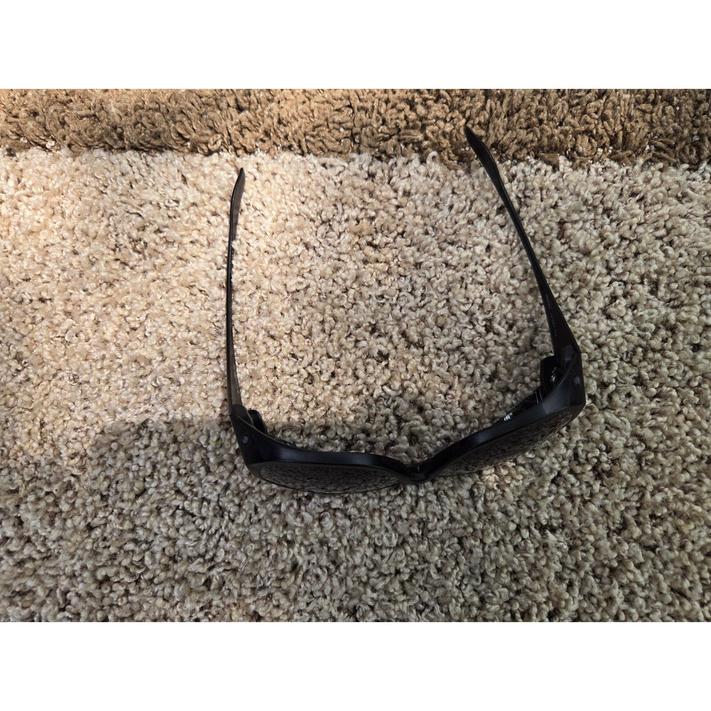 Matte Black Fit-Over Sunglasses Wear Over Prescription Eyeglasses Dark Smoke