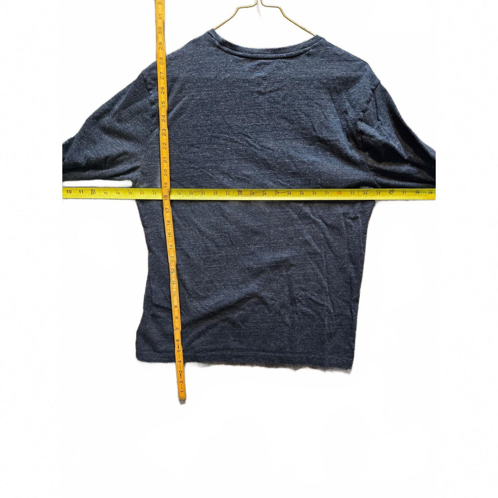 Polo Ralph Lauren Men's Long Sleeve T-Shirt Heather Navy Blue Crew Neck M