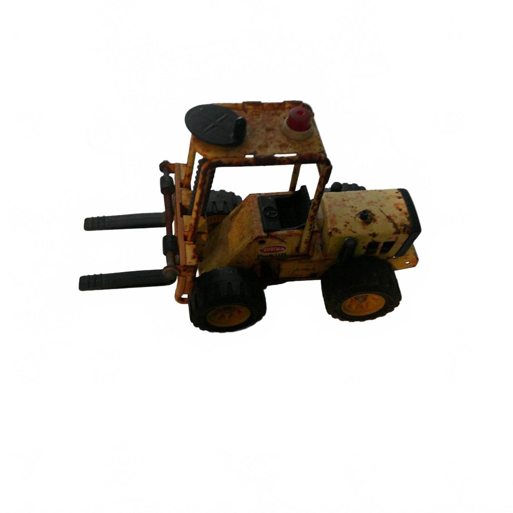 Vintage Tonka Pressed Steel Forklift Toy - Classic Yellow and Black Miniature