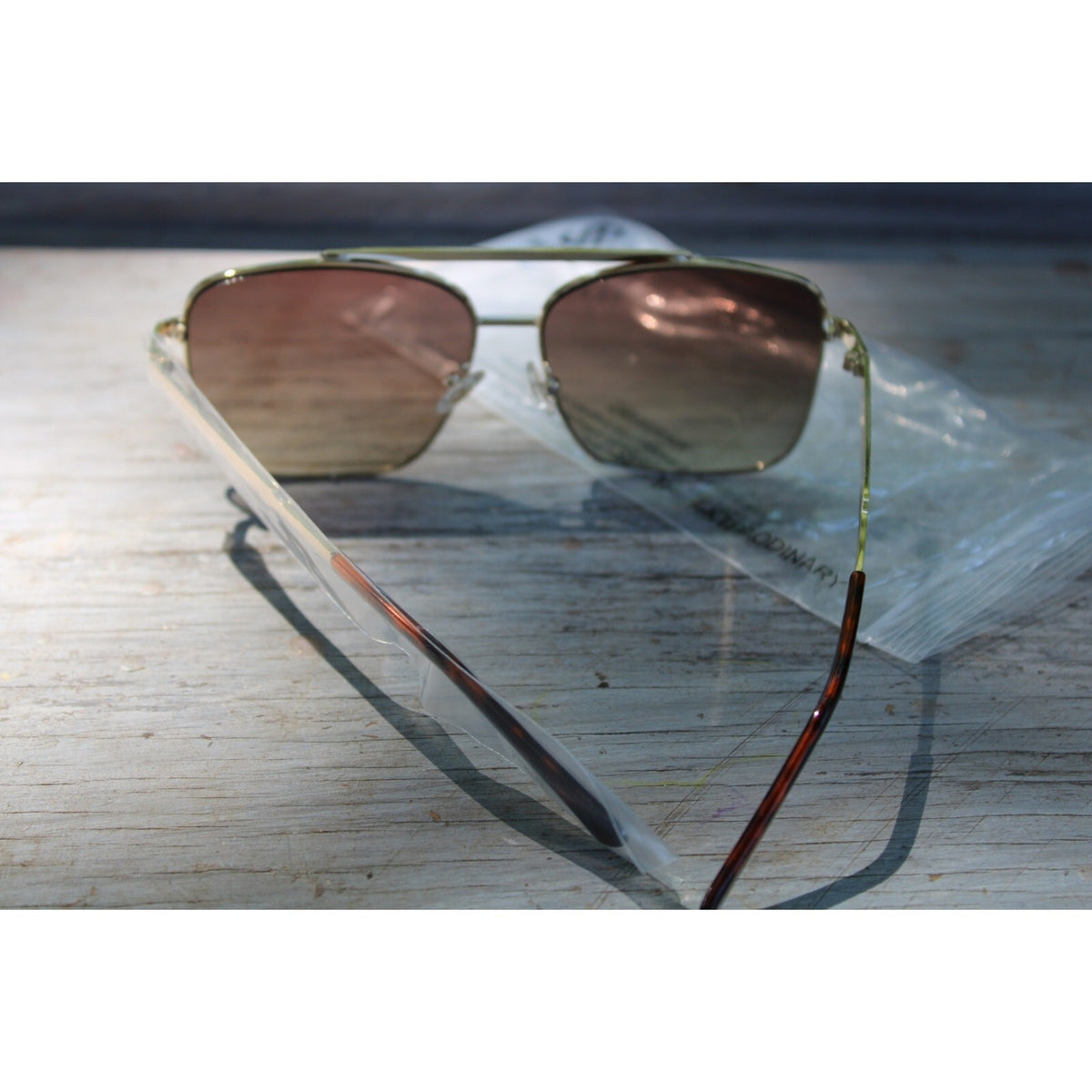 SOJOS Linda Women's Trendy Rhinestone Double Bridge Aviator Sunglasses