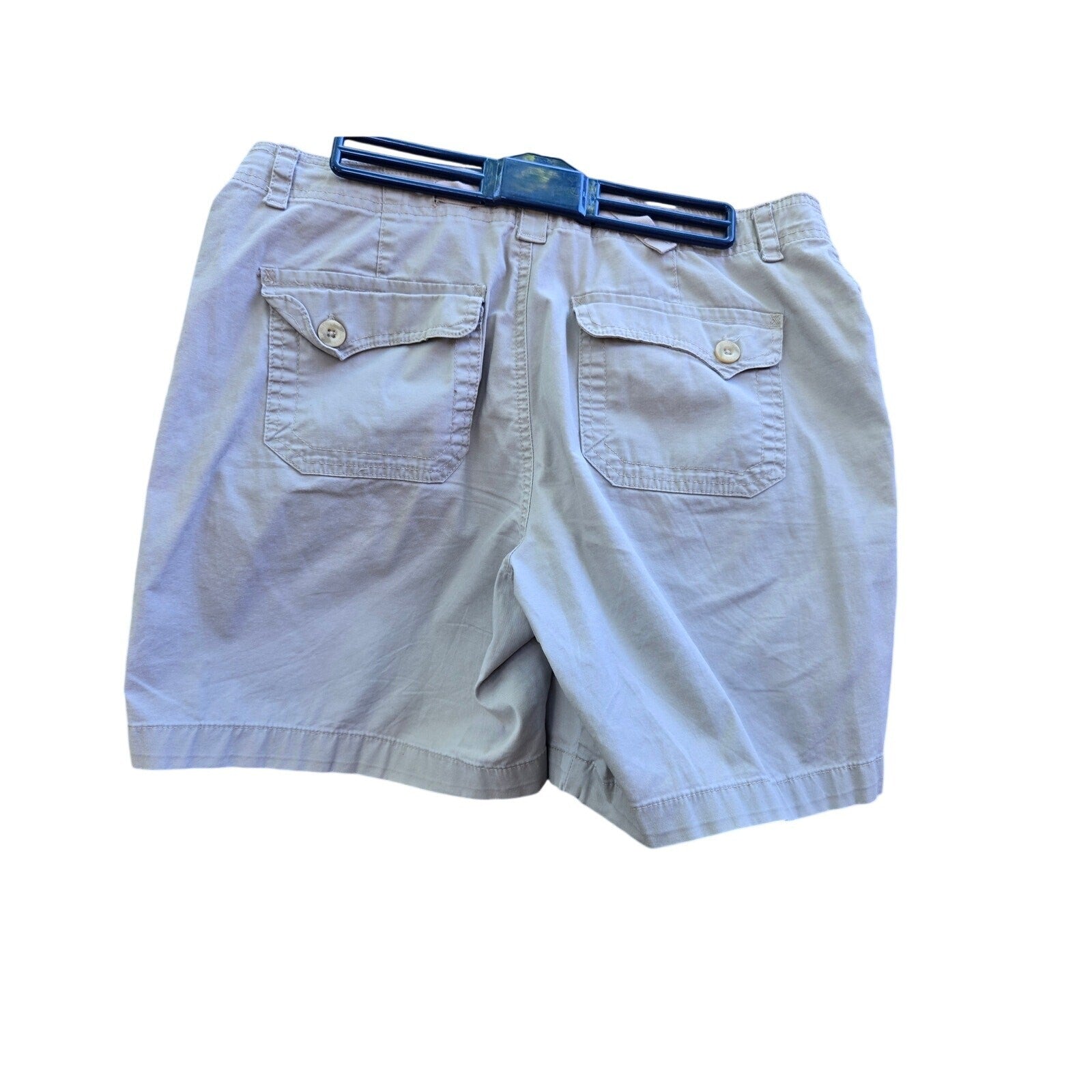 Gloria Vanderbilt Women's Beige Cargo Shorts, Relaxed Fit with Multiple Pockets,
