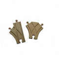 Wooden Train Track Switch Pieces - Durable Preschool Toy Set for Creative Play